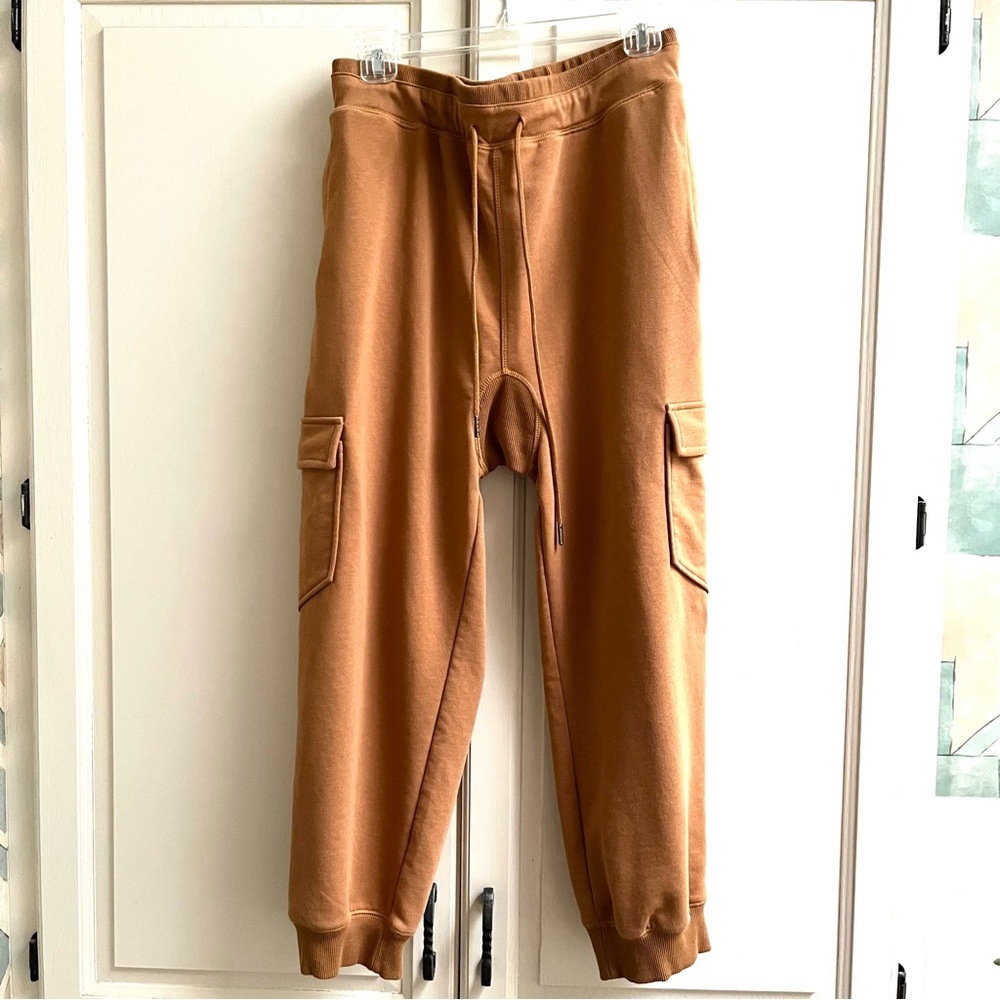 Hem & Thread Tan Cargo Sweatpants